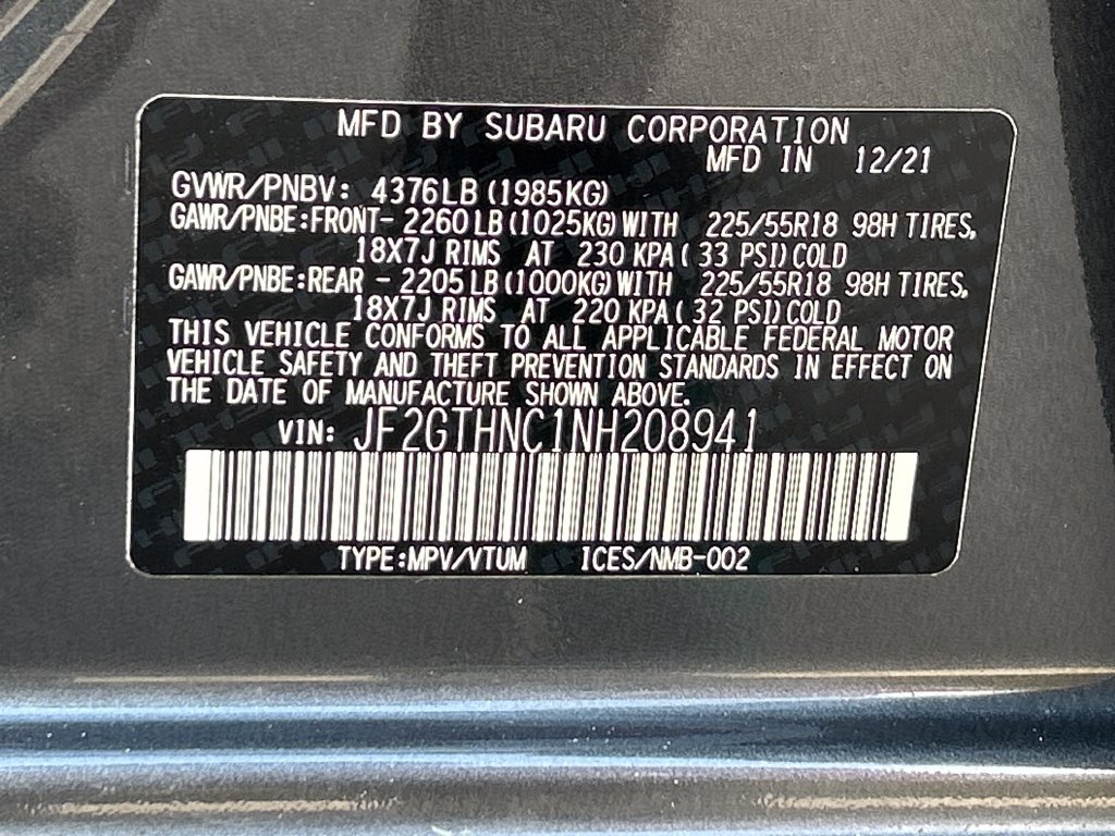 Used 2022 Subaru Crosstrek 2.5i Limited w/ Moonroof Package 2 AWD/4WD image 52