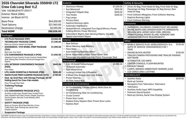 New 2026 Chevrolet Silverado 3500 LTZ w/ LTZ Plus Package image 6