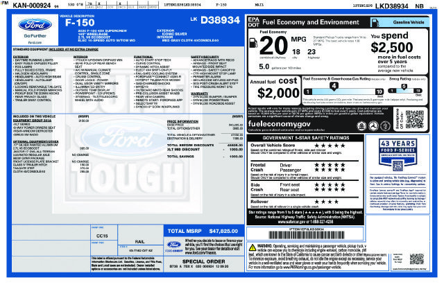 Used 2020 Ford F150 XLT w/ Equipment Group 301A Mid AWD/4WD image 34