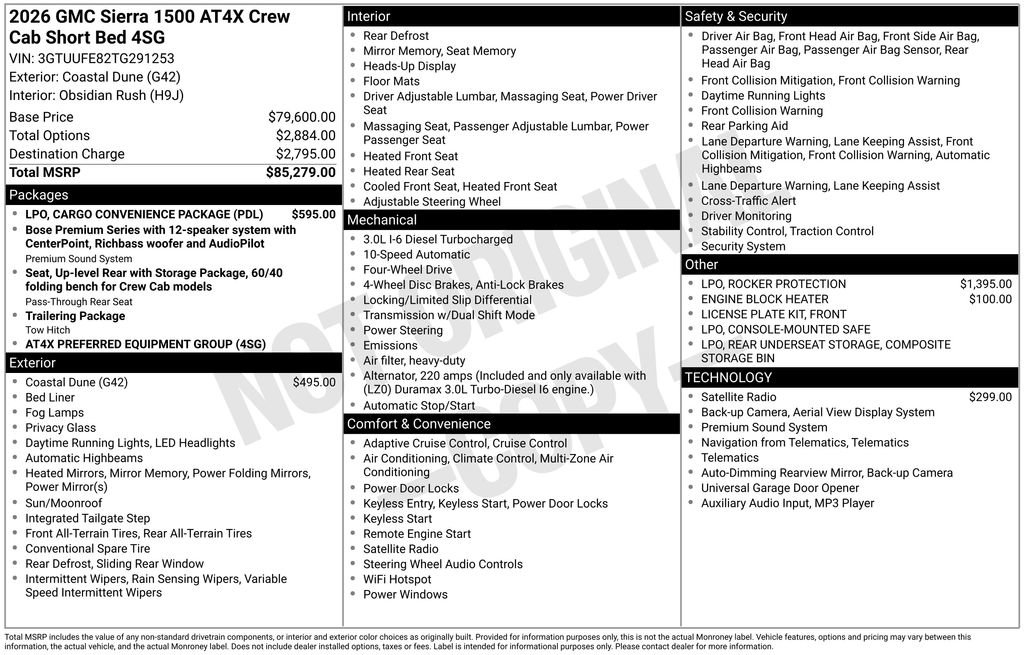 New 2026 GMC Sierra 1500 AT4X image 25