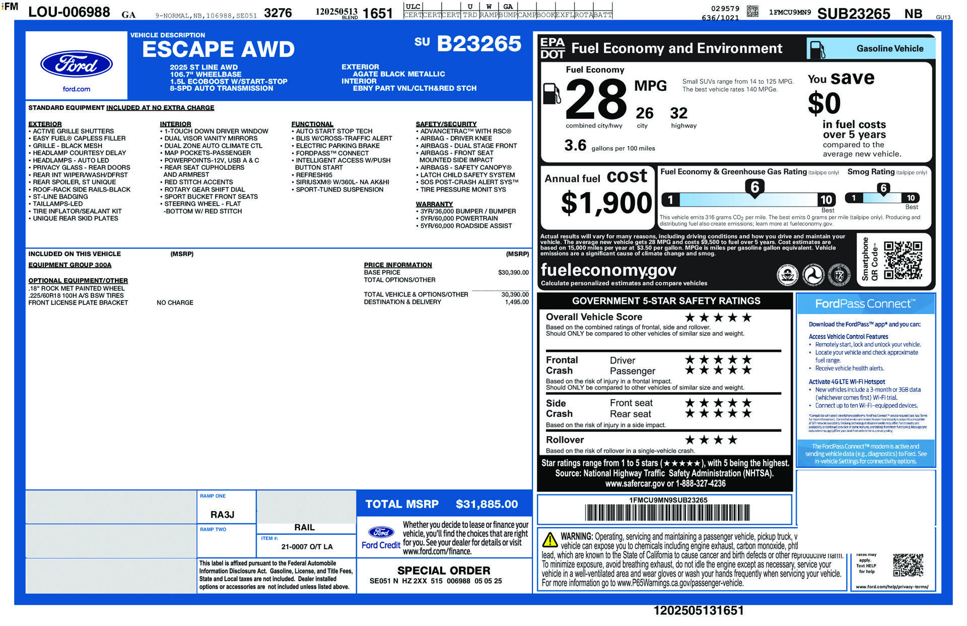 Used 2025 Ford Escape ST-Line AWD/4WD image 45