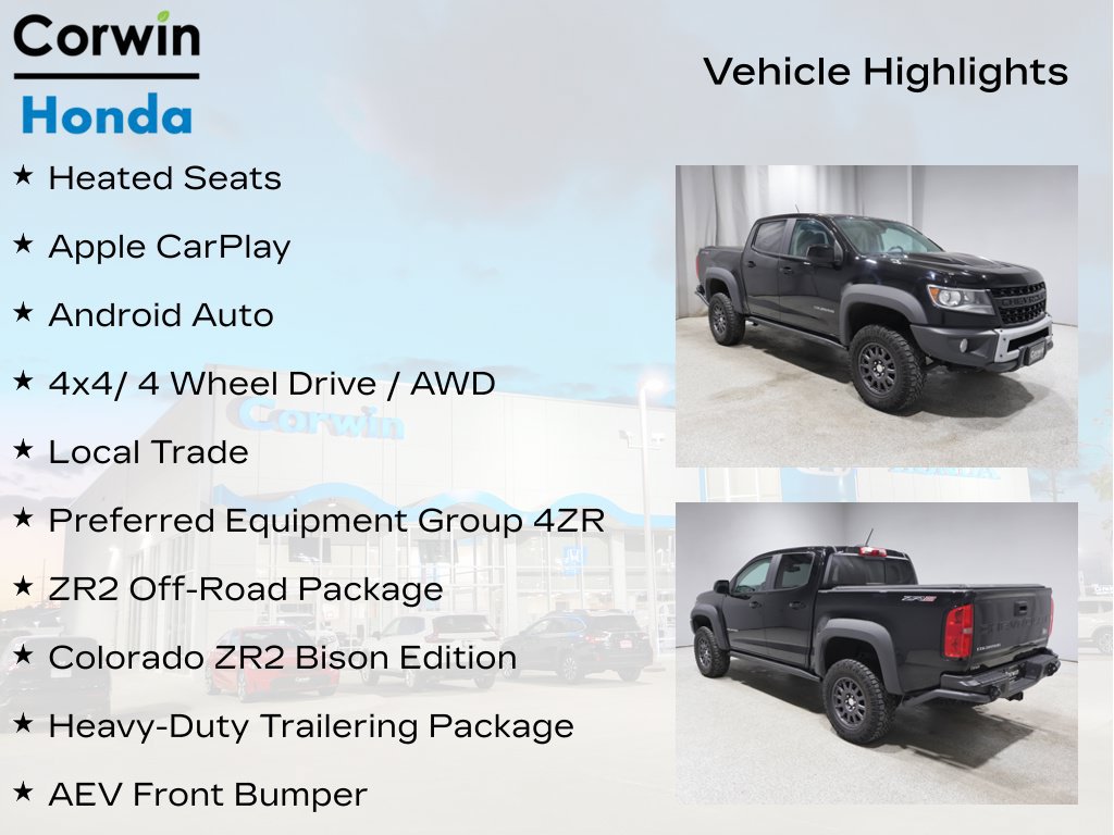 Used 2021 Chevrolet Colorado ZR2 w/ Colorado ZR2 Bison Edition AWD/4WD image 11