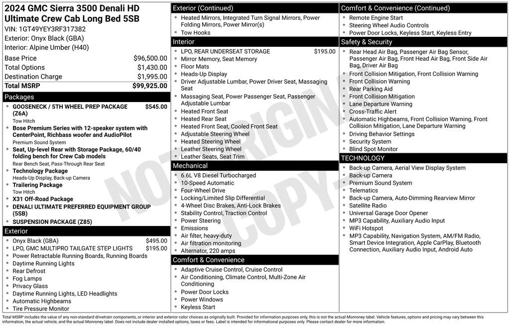 Used 2024 GMC Sierra 3500 Denali Ultimate AWD/4WD image 39