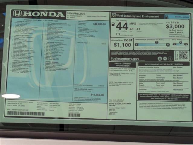 New 2026 Honda Prelude image 17
