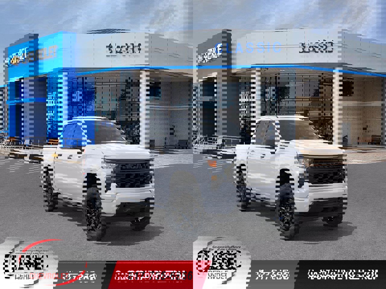 New 2026 Chevrolet Silverado 1500 Custom w/ Turbomax Blackout Package image 1