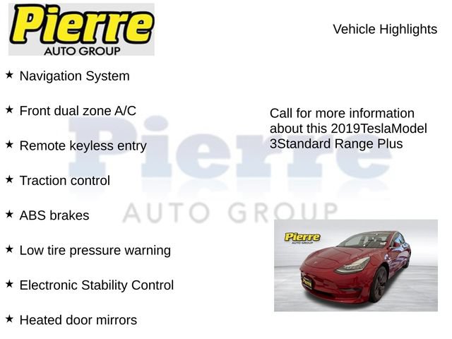 Used 2019 Tesla Model 3 Standard Range Plus RWD image 7