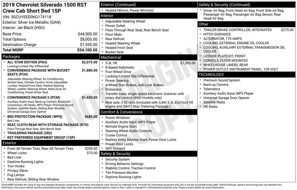 Used 2019 Chevrolet Silverado 1500 RST w/ All-Star Edition image 37