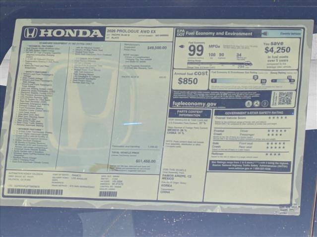 New 2026 Honda Prologue EX image 18