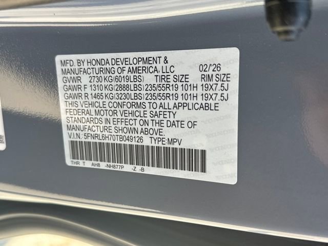 New 2026 Honda Odyssey Sport-L image 30