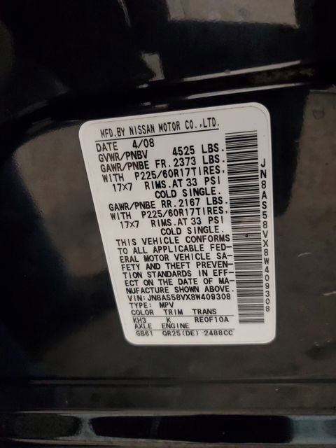 Used 2008 Nissan Rogue SL w/ Premium Pkg image 31