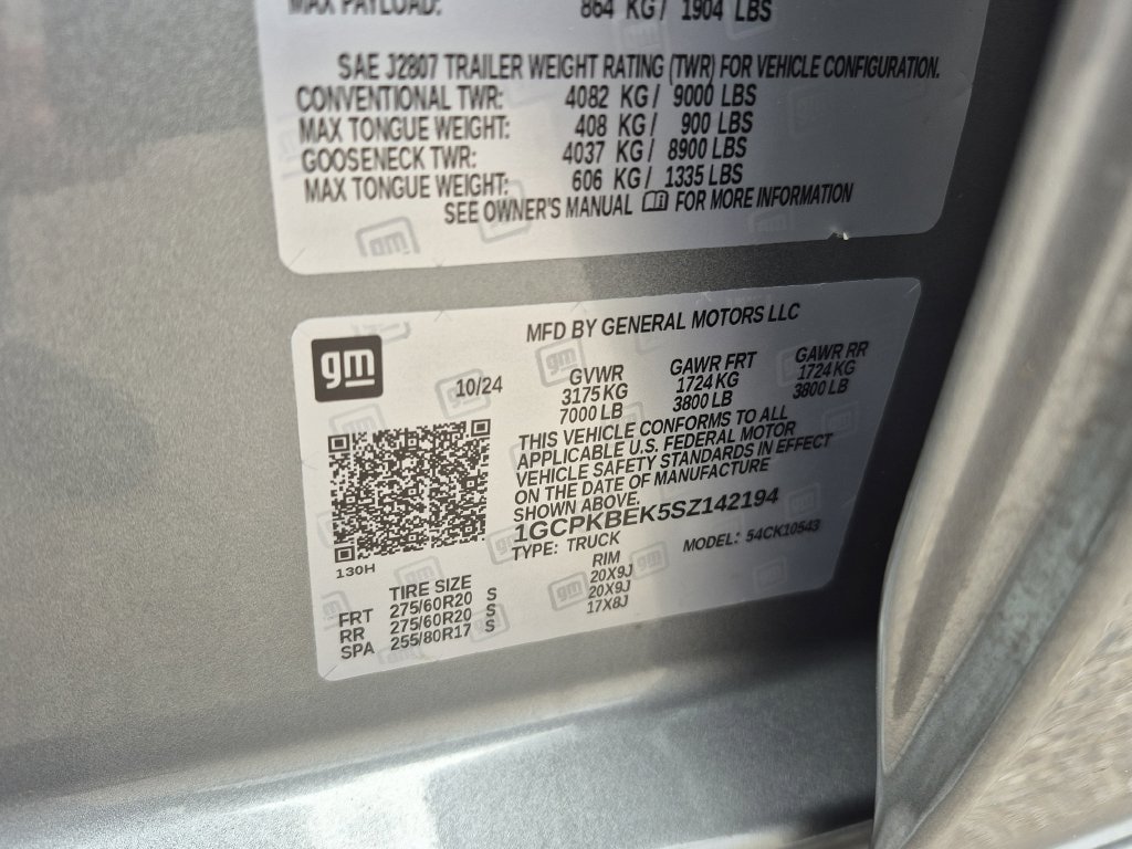 Certified 2025 Chevrolet Silverado 1500 Custom AWD/4WD image 19