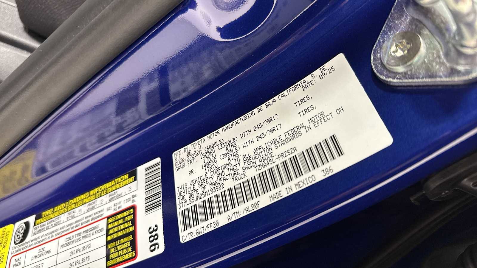 New 2025 Toyota Tacoma SR5 image 11