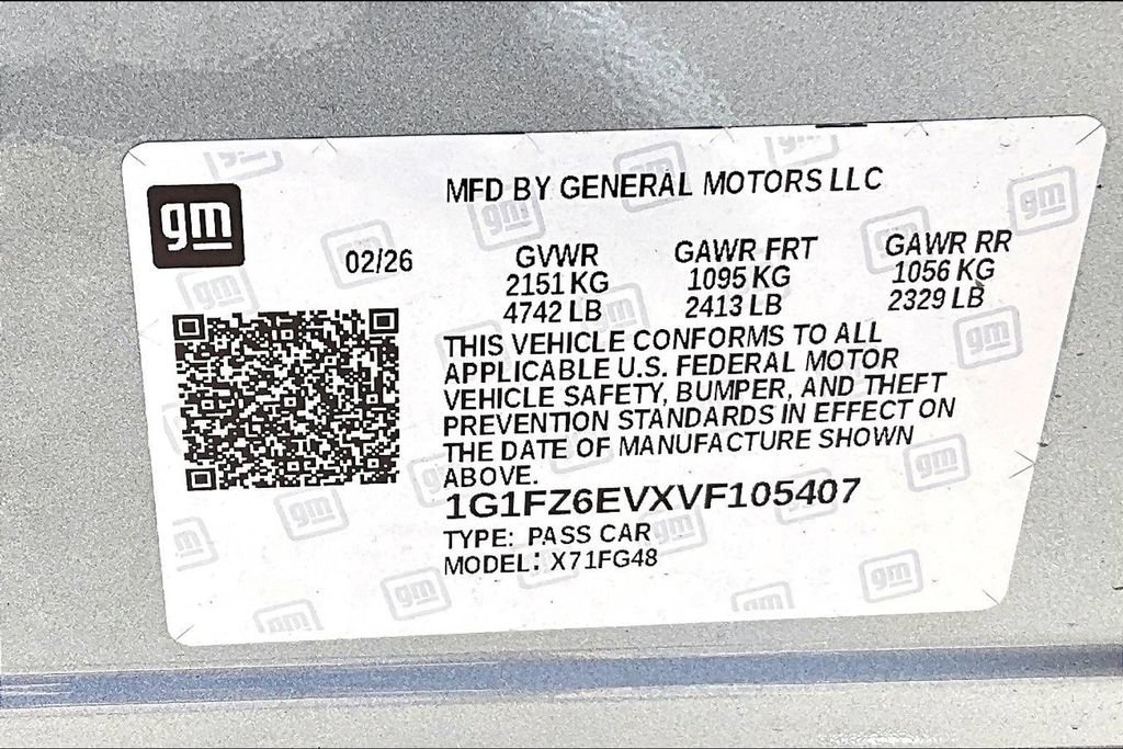 New 2027 Chevrolet Bolt RS w/ Technology Package FWD image 13