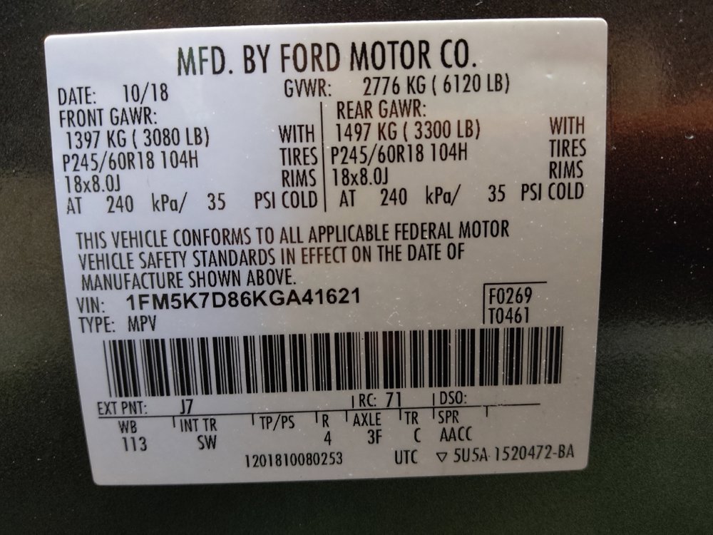 Used 2019 Ford Explorer XLT w/ Equipment Group 202A FWD image 33