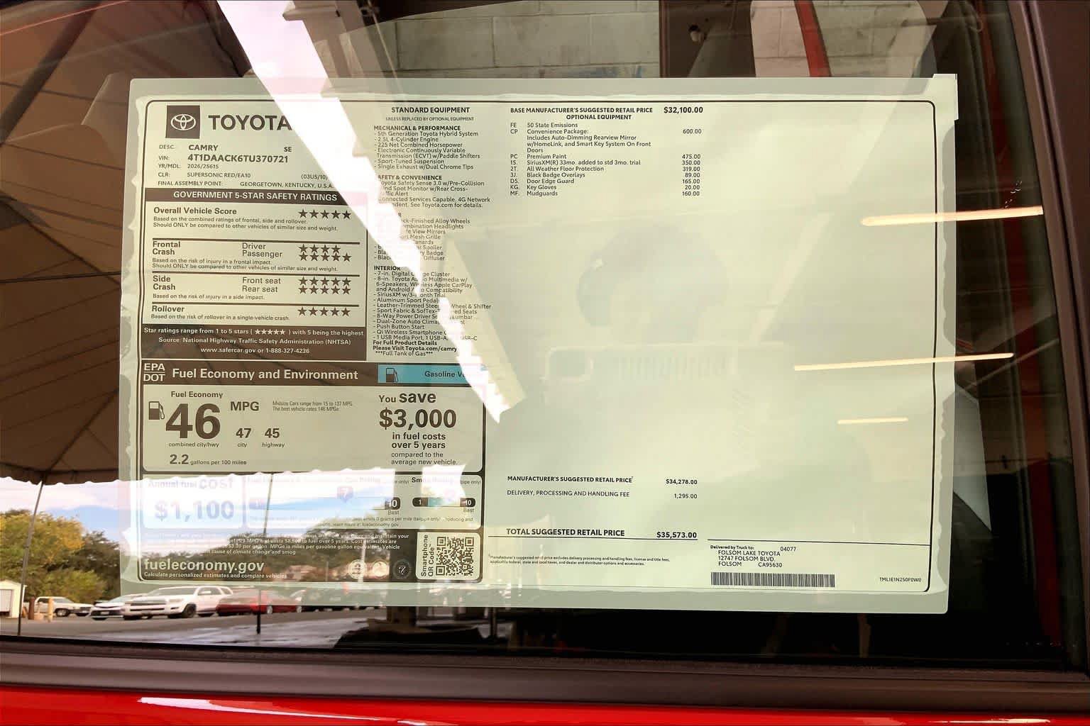 New 2026 Toyota Camry SE FWD image 20