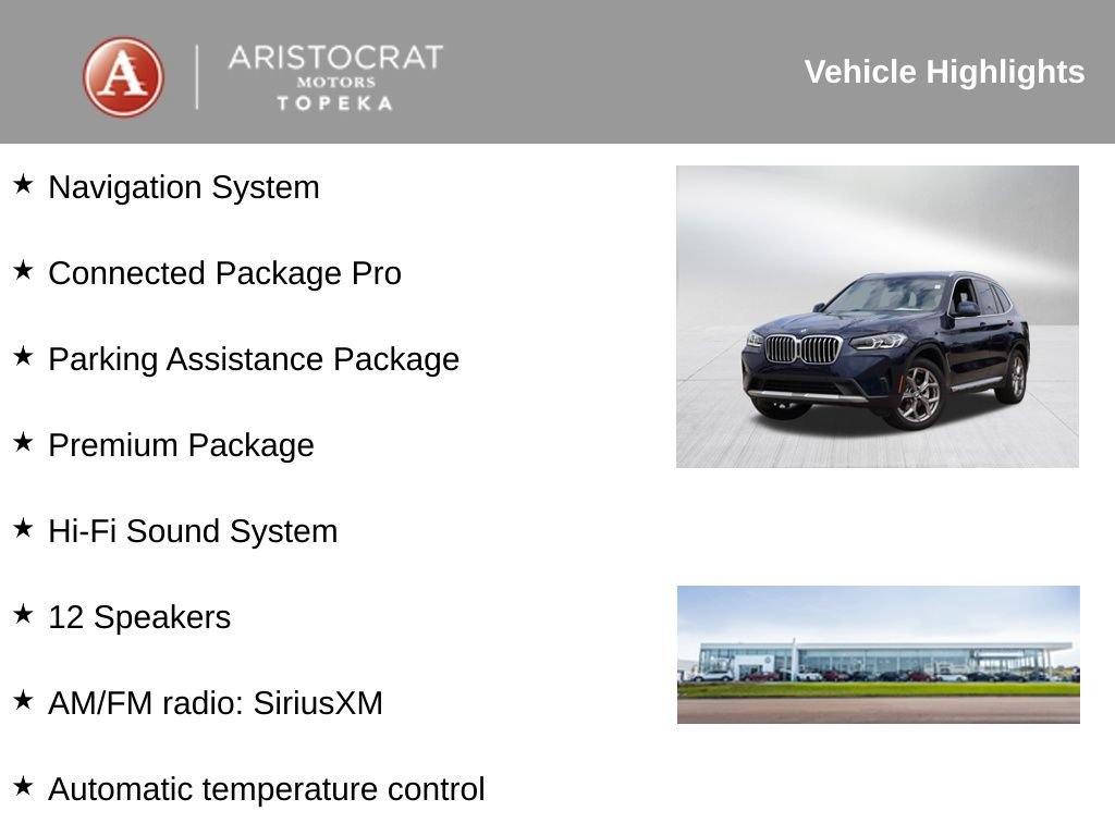 Used 2023 BMW X3 xDrive30i w/ Premium Package AWD/4WD image 2