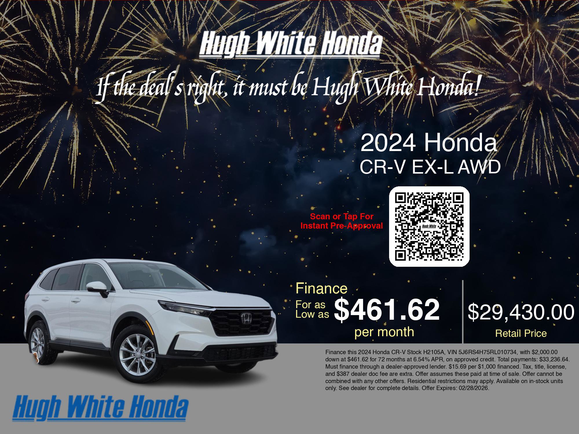 Used 2024 Honda CR-V EX-L image 3