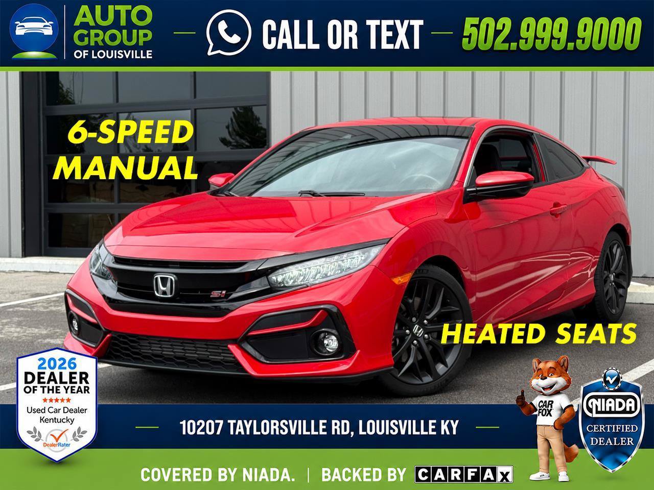 Used 2020 Honda Civic Si