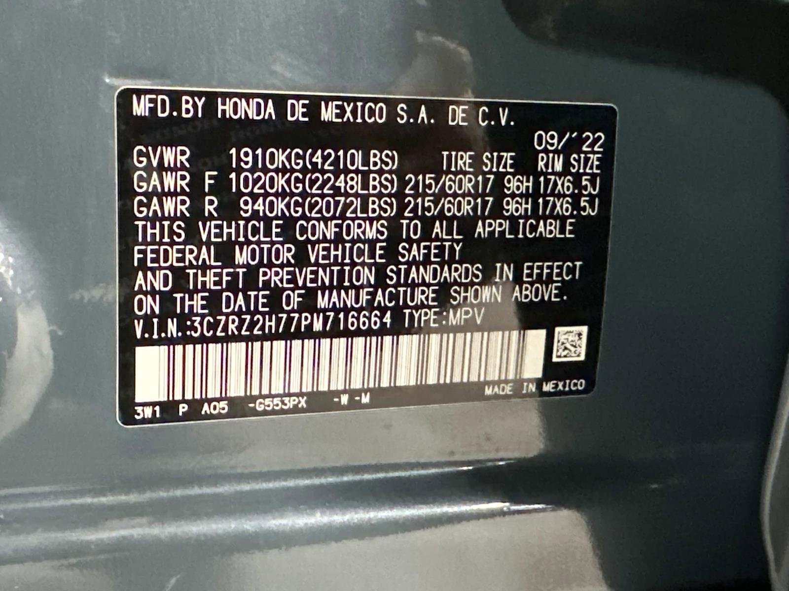 Used 2023 Honda HR-V EX-L image 30