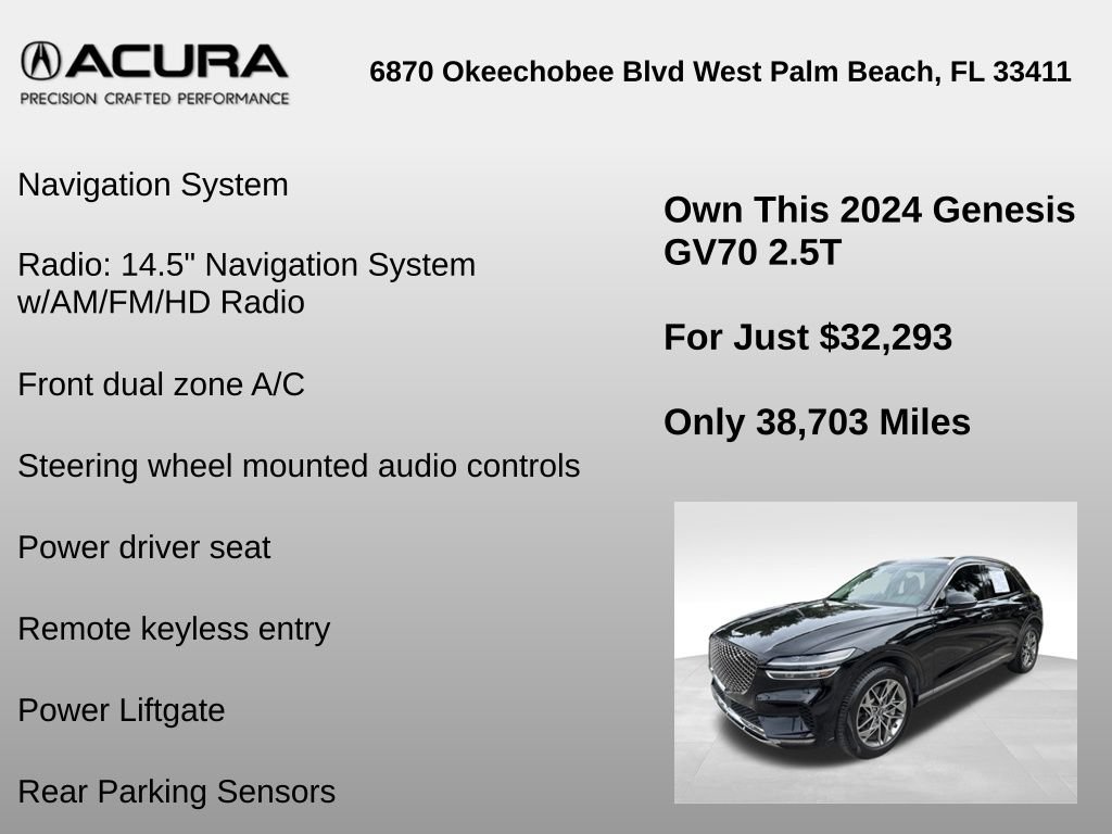 Used 2024 Genesis GV70 2.5T AWD/4WD image 12