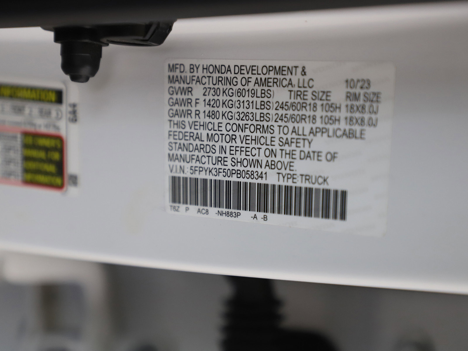 Used 2023 Honda Ridgeline RTL image 27