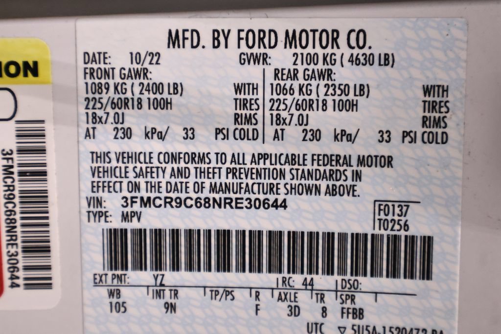 Certified 2022 Ford Bronco Sport Outer Banks w/ Tech Package AWD/4WD image 46