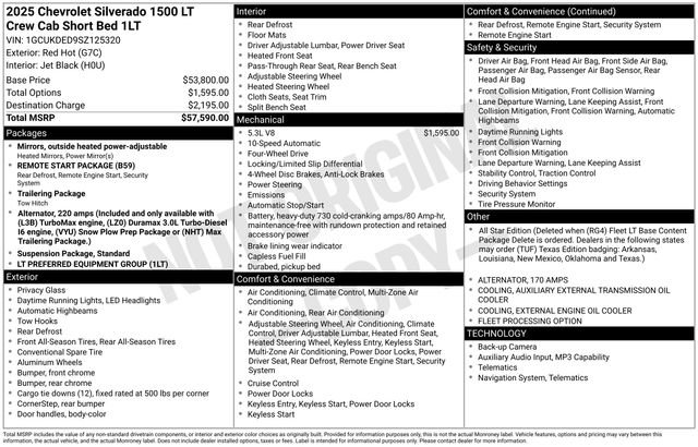 Used 2025 Chevrolet Silverado 1500 LT AWD/4WD image 69