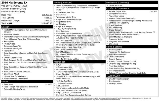 Used 2016 Kia Sorento LX image 12