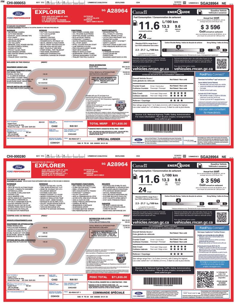 Certified 2025 Ford Explorer ST AWD/4WD image 37