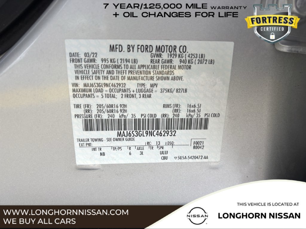Used 2022 Ford EcoSport SE w/ SE Convenience Package AWD/4WD image 28