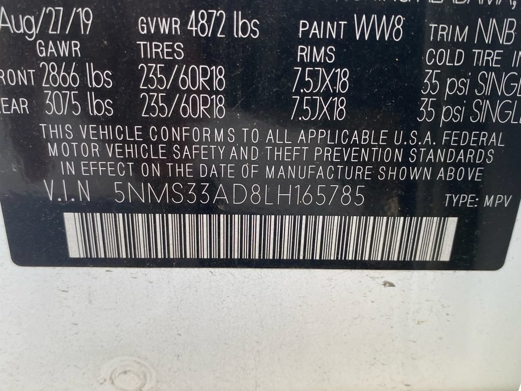 Used 2020 Hyundai Santa Fe SEL w/ Convenience Package FWD image 31