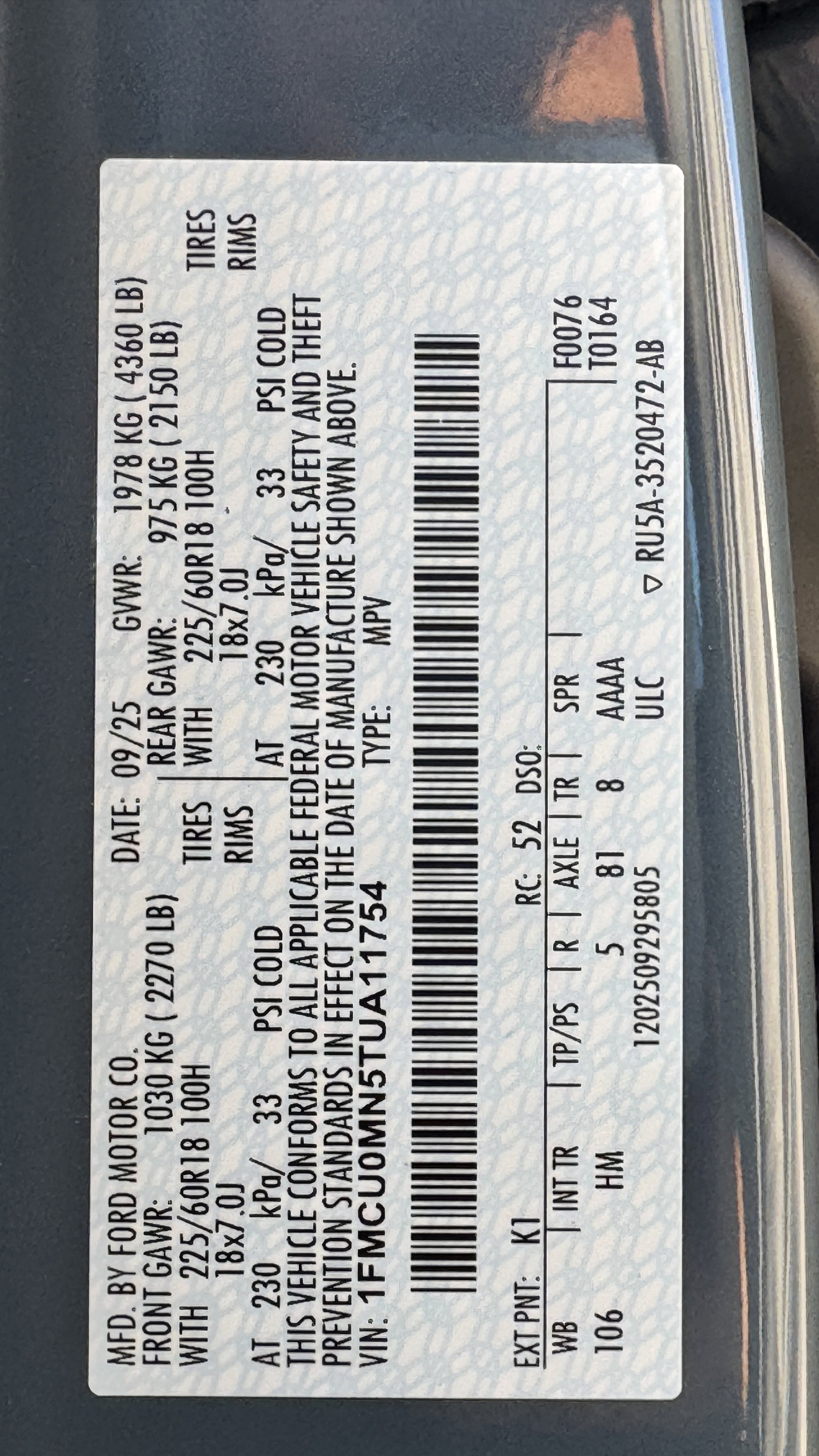 New 2026 Ford Escape ST-Line w/ Tech Pack #1 image 13