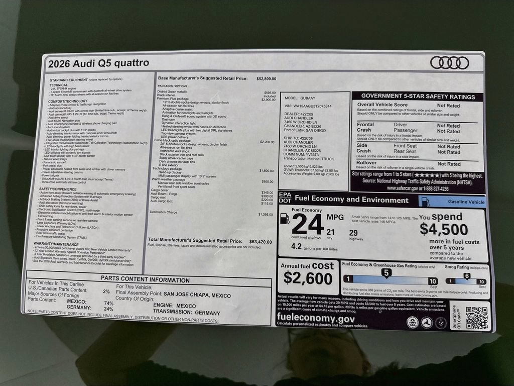 New 2026 Audi Q5 Premium Plus AWD/4WD image 9