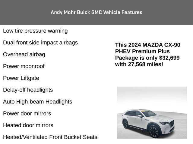 Used 2024 MAZDA CX-90 Plug-In Hybrid w/ Premium Plus AWD/4WD image 12