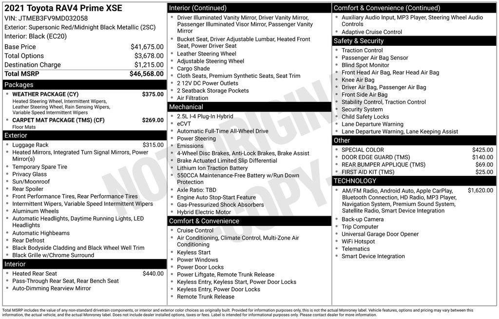 Used 2021 Toyota RAV4 XSE w/ Weather Package image 52