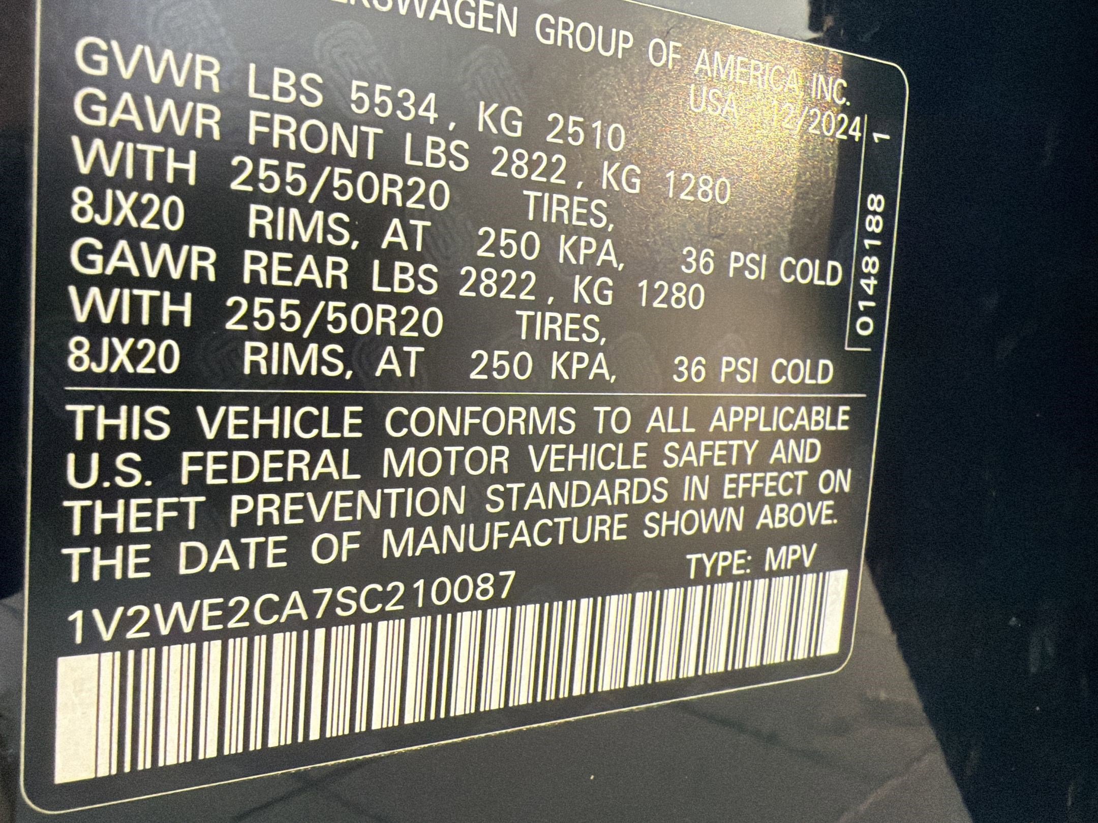Used 2025 Volkswagen Atlas Cross Sport SE FWD image 19