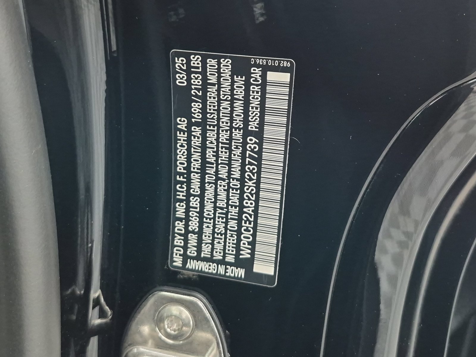 Certified 2025 Porsche 718 Boxster Spyder RS RWD image 23