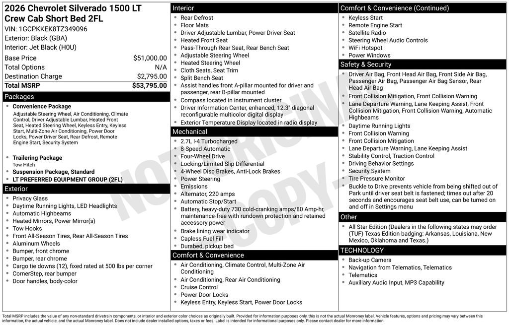 New 2026 Chevrolet Silverado 1500 LT AWD/4WD image 30