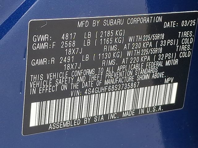 Certified 2025 Subaru Crosstrek 2.5i Sport w/ Popular Package #3A image 27