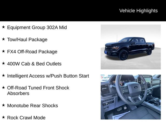 Certified 2024 Ford F150 XLT w/ Equipment Group 302A MID image 8