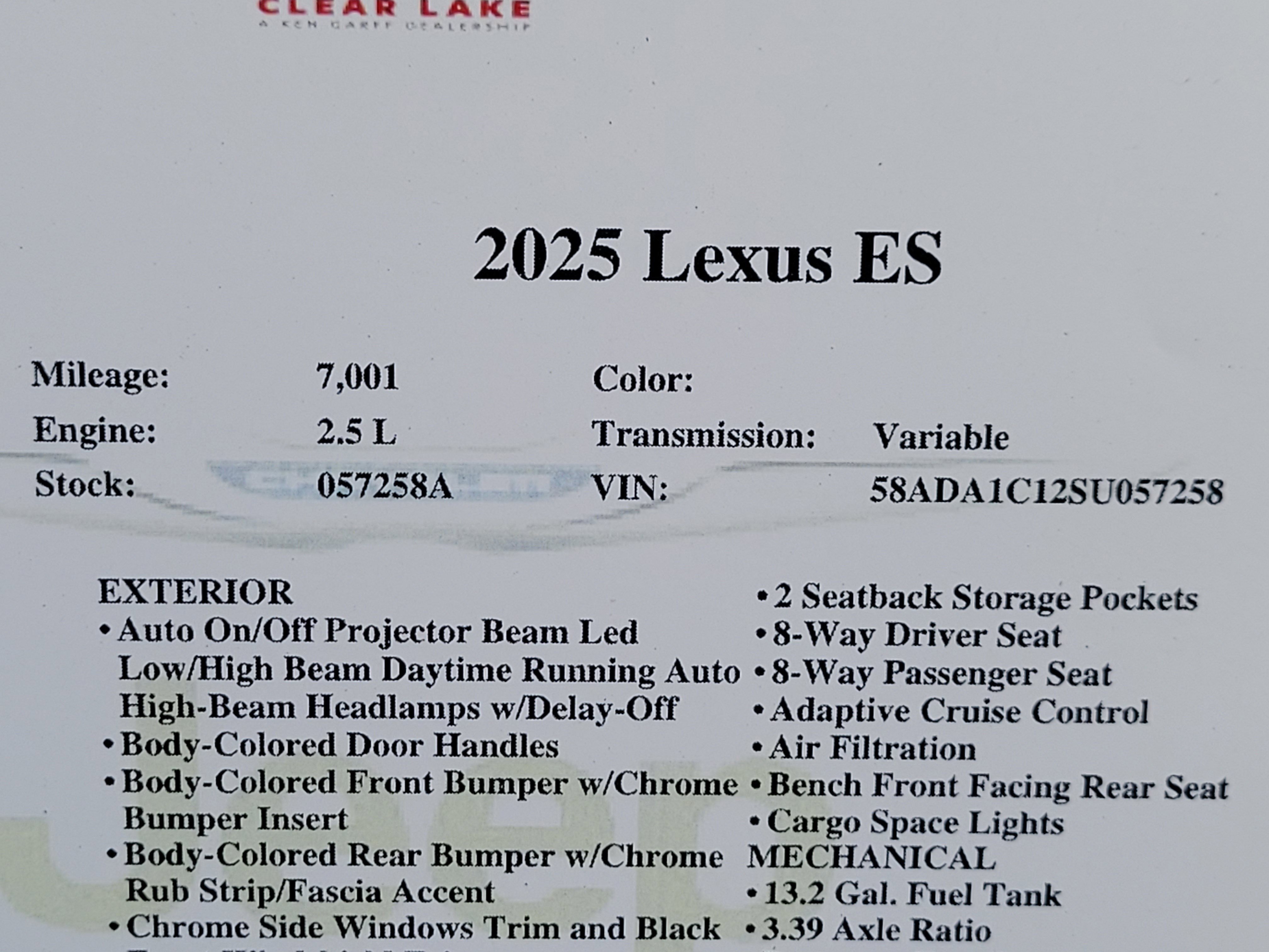 Used 2025 Lexus ES 300h 4DR FWD image 35