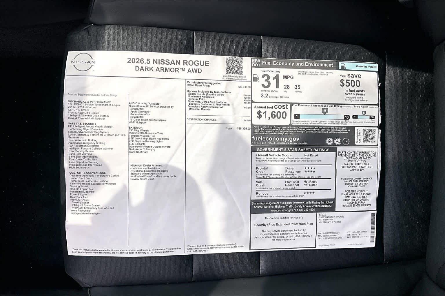 New 2026 Nissan Rogue Dark Armor AWD/4WD image 19