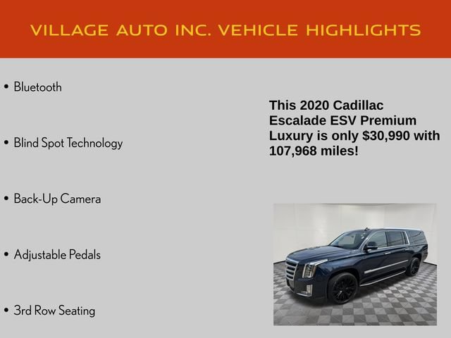 Used 2020 Cadillac Escalade ESV Premium Luxury AWD/4WD image 21