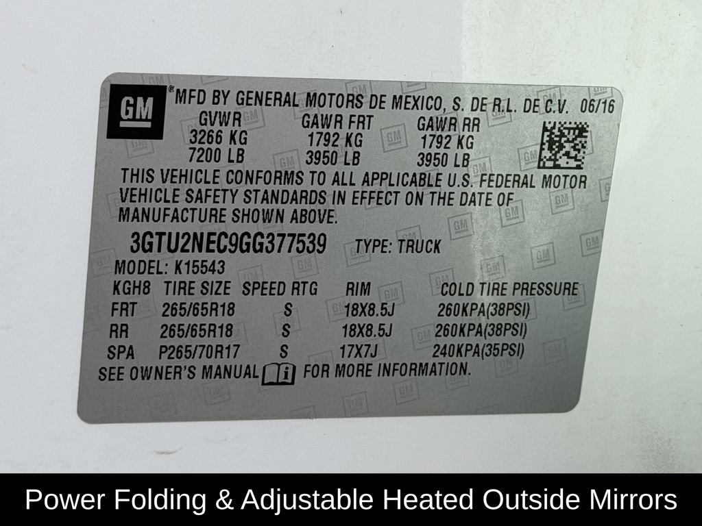 Used 2016 GMC Sierra 1500 SLT w/ All Terrain X Package AWD/4WD image 39