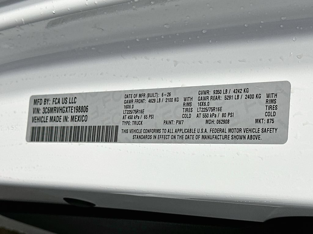 New 2026 RAM ProMaster 3500 w/ Convenience Group FWD image 18