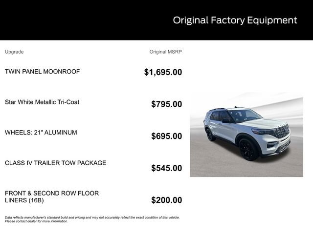 Used 2023 Ford Explorer ST-Line w/ Class IV Trailer Tow Package image 10