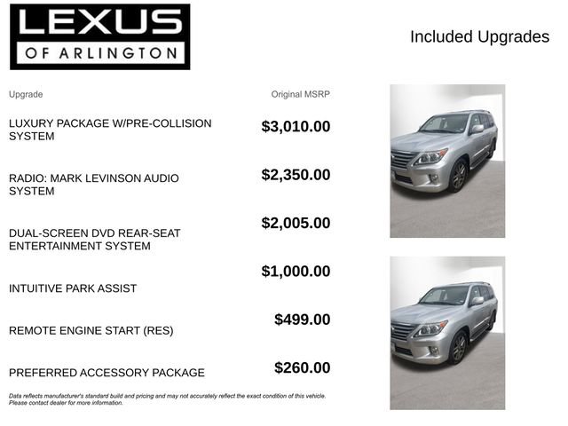 Used 2015 Lexus LX 570 4WD image 4