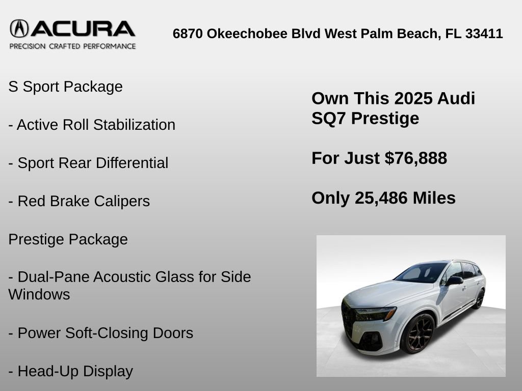 Used 2025 Audi SQ7 Prestige AWD/4WD image 6