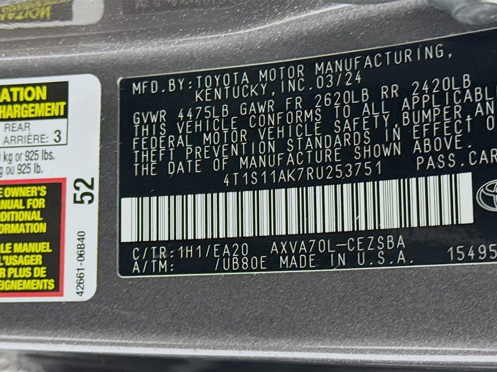 Used 2024 Toyota Camry SE w/ Audio Upgrade Package image 35