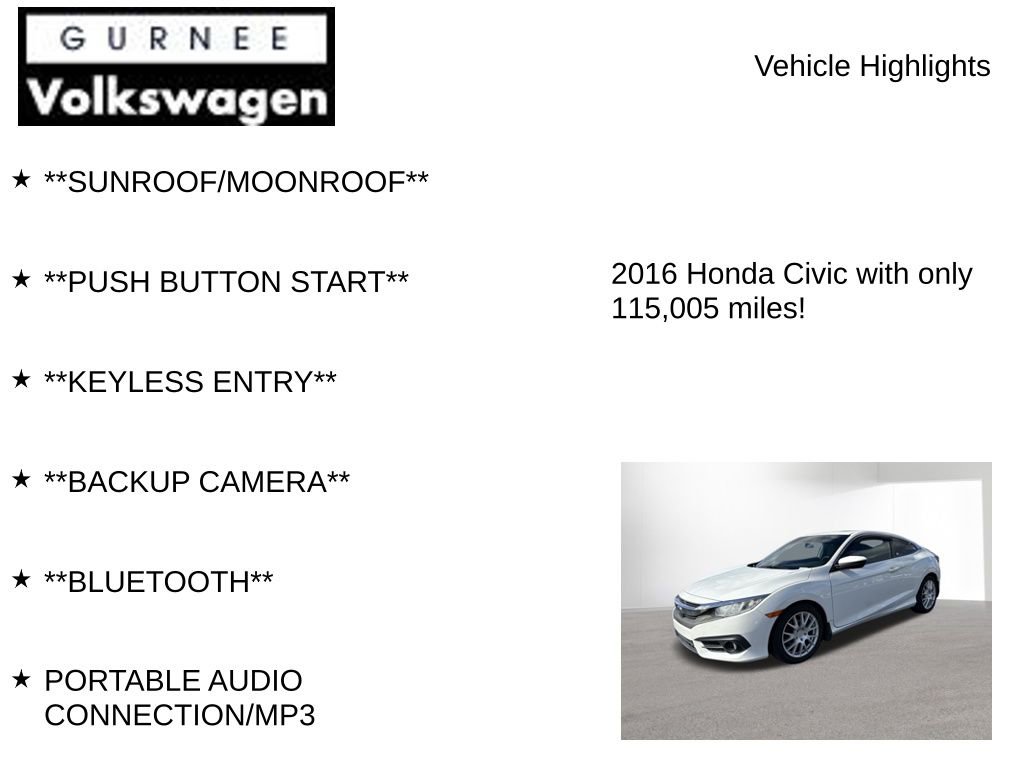 Used 2016 Honda Civic EX-T image 7